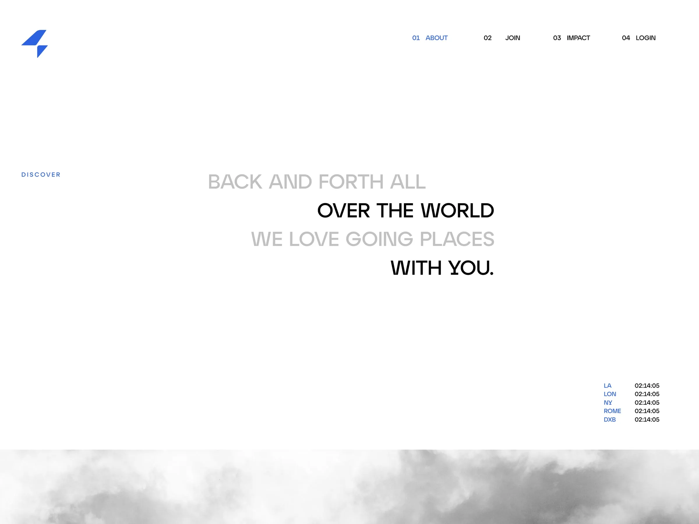 Global home page hero before and after the redesign: before