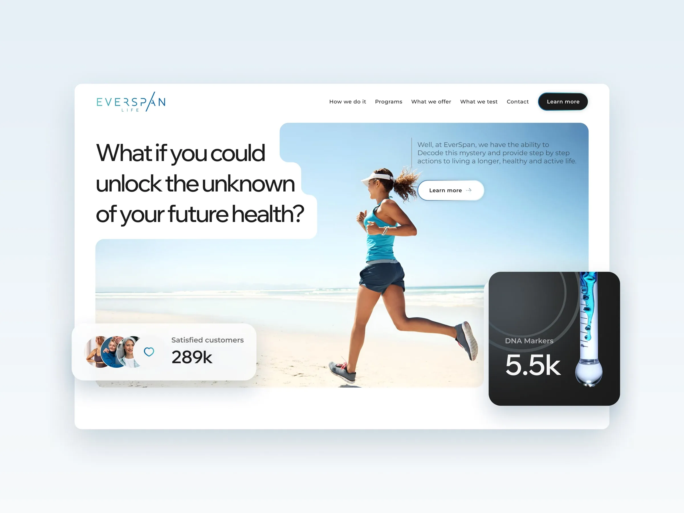 EverSpan Life homepage hero