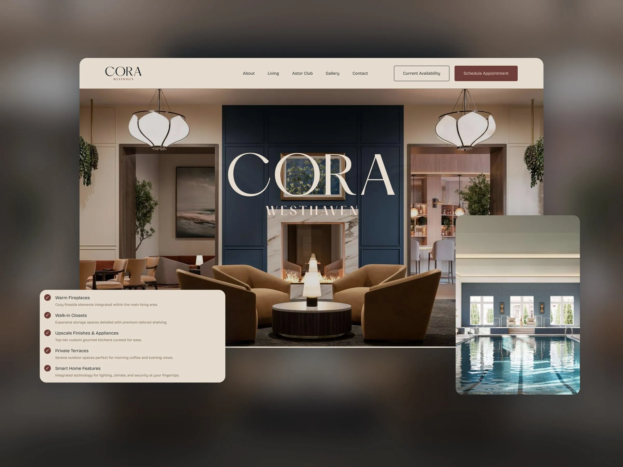 CORA Westhaven homepage hero