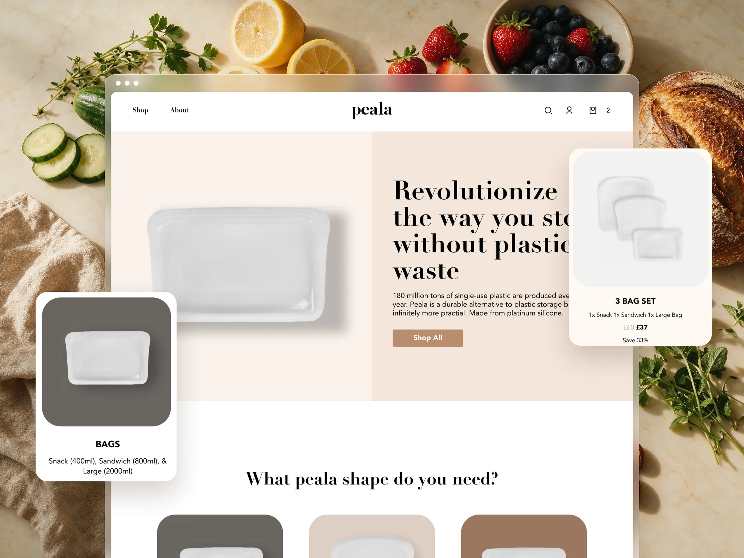 Peala store hero