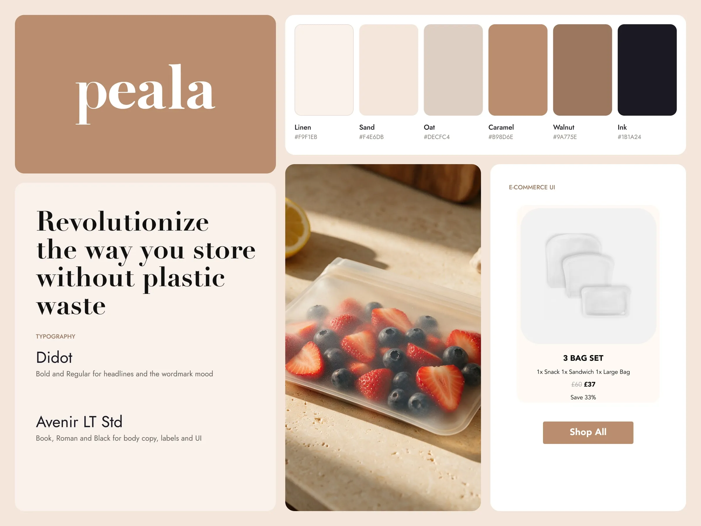 Peala brand details, type and colors