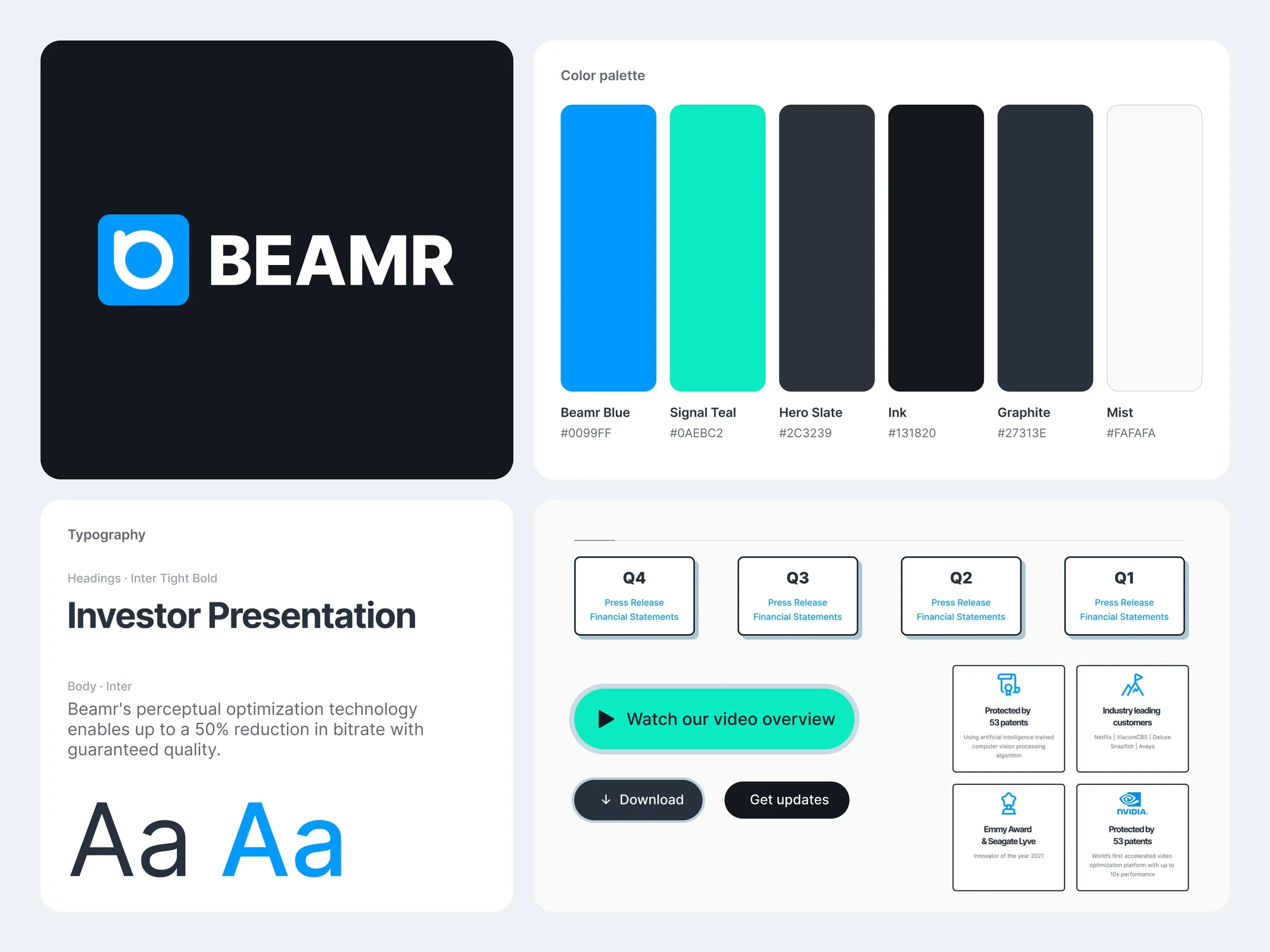 Beamr brand details, logo, type and colors