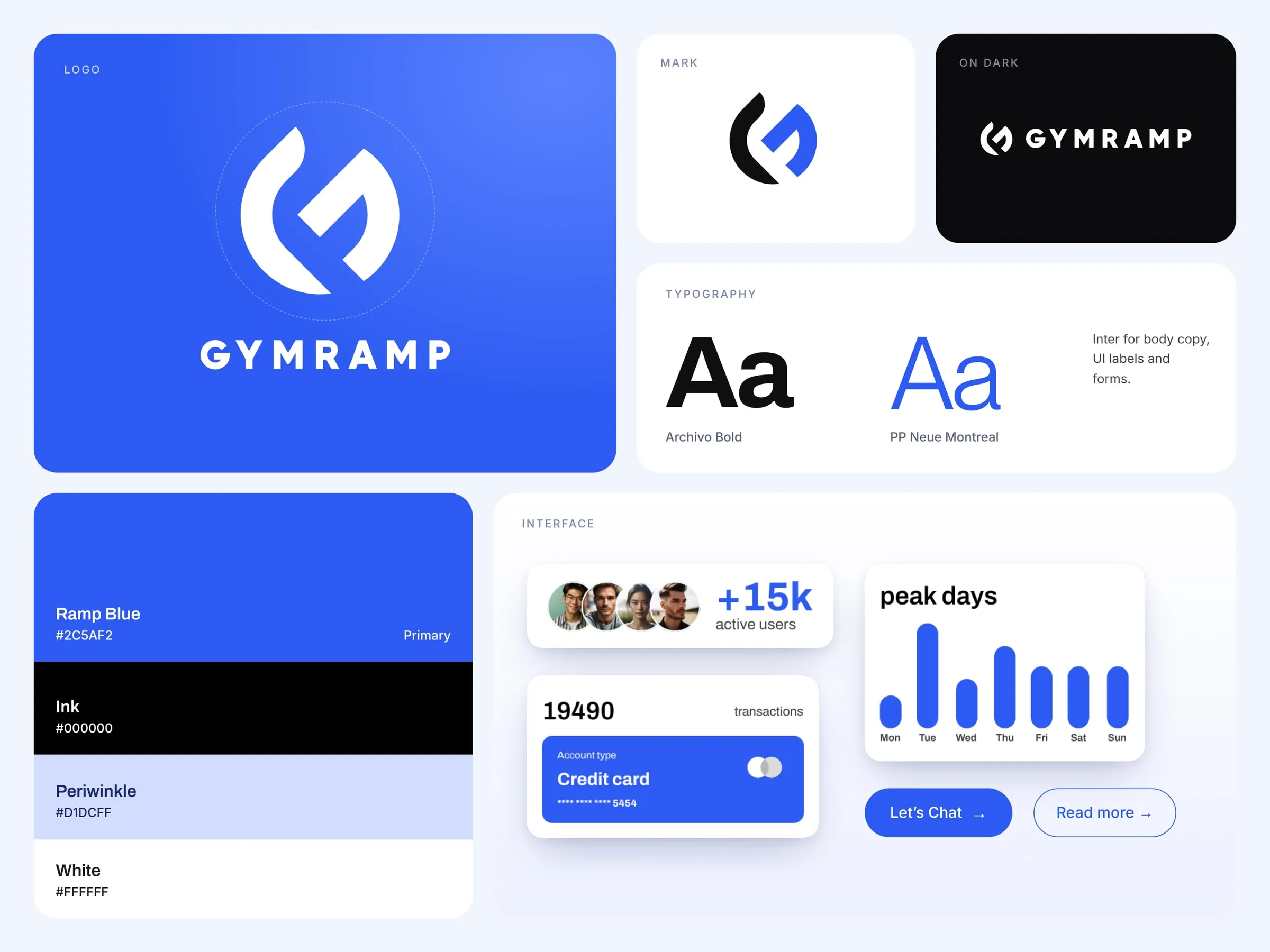 GymRamp brand details, type and colors