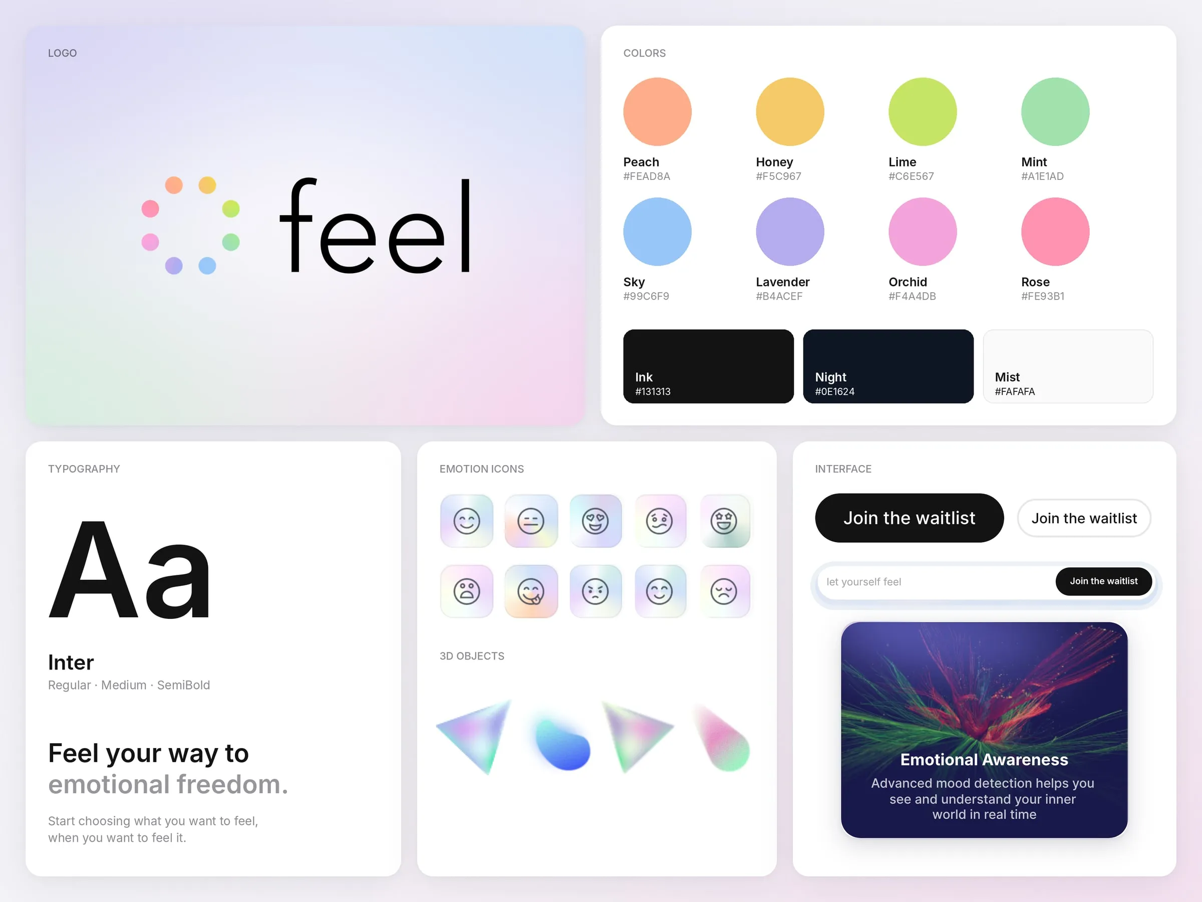 Feel brand details, type and colors