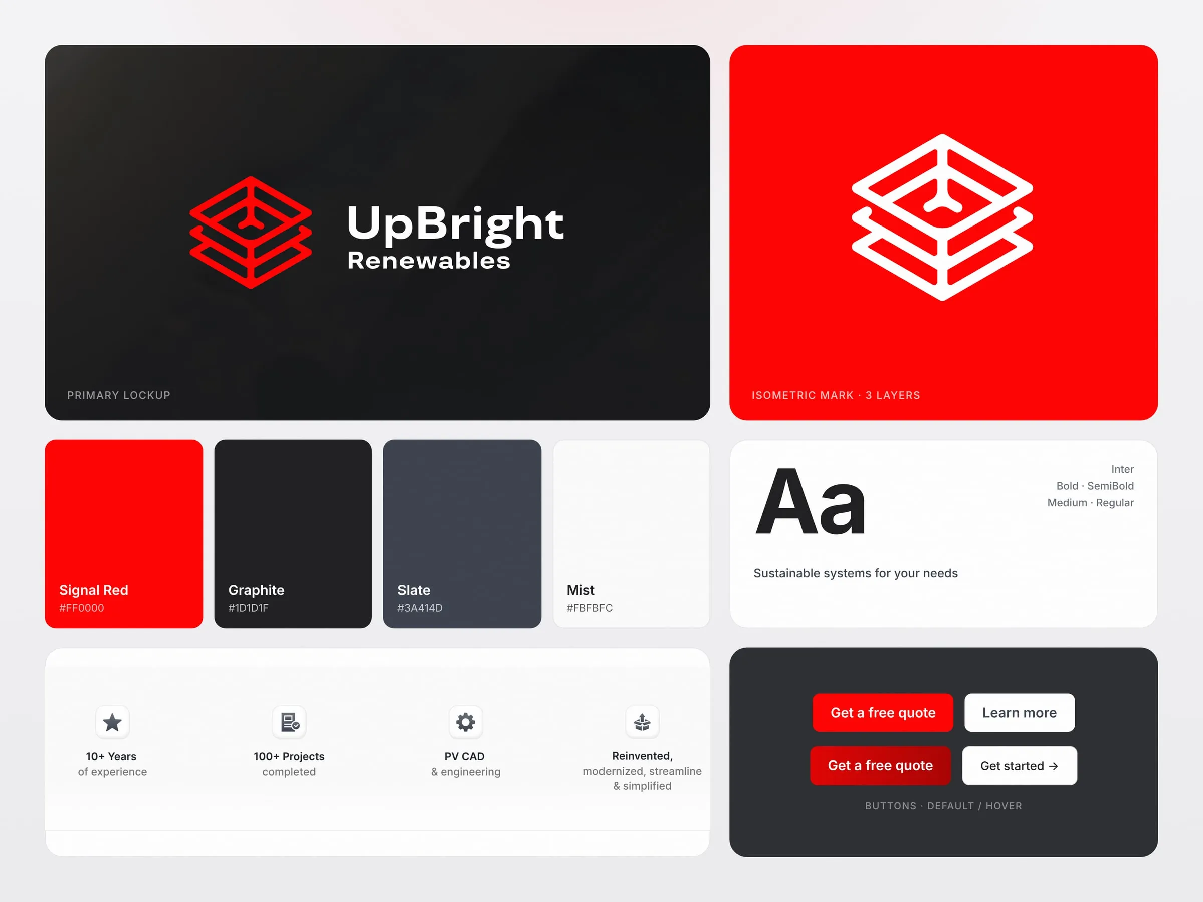 UpBright Renewables brand details, type and colors