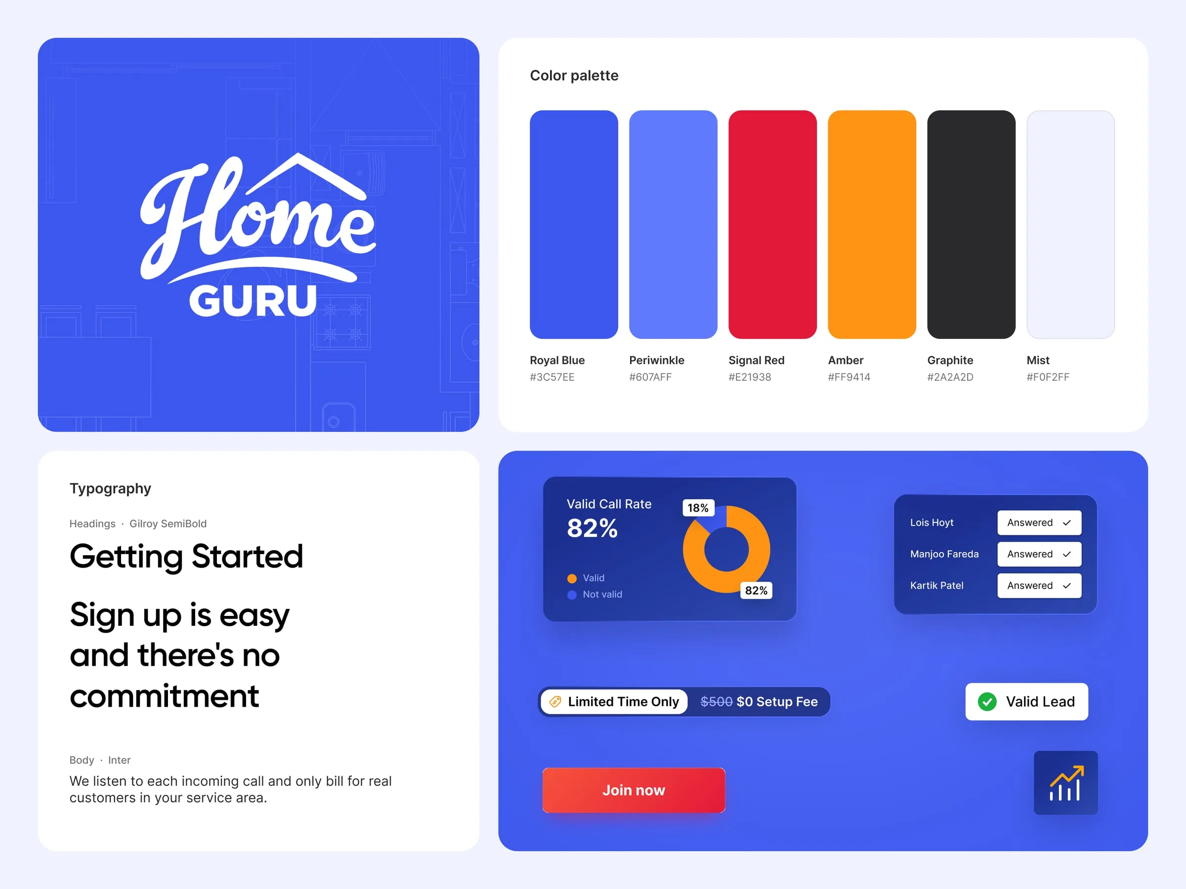 HomeGuru brand details, type and colors