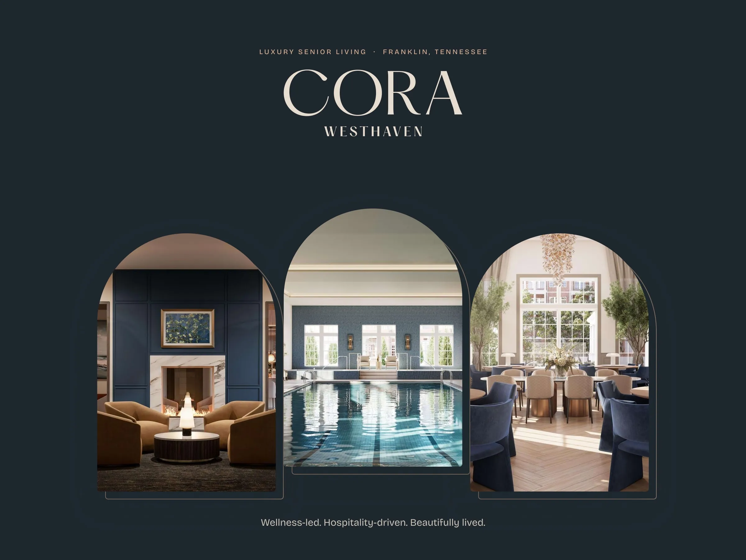 CORA Westhaven creative artwork with interior photography
