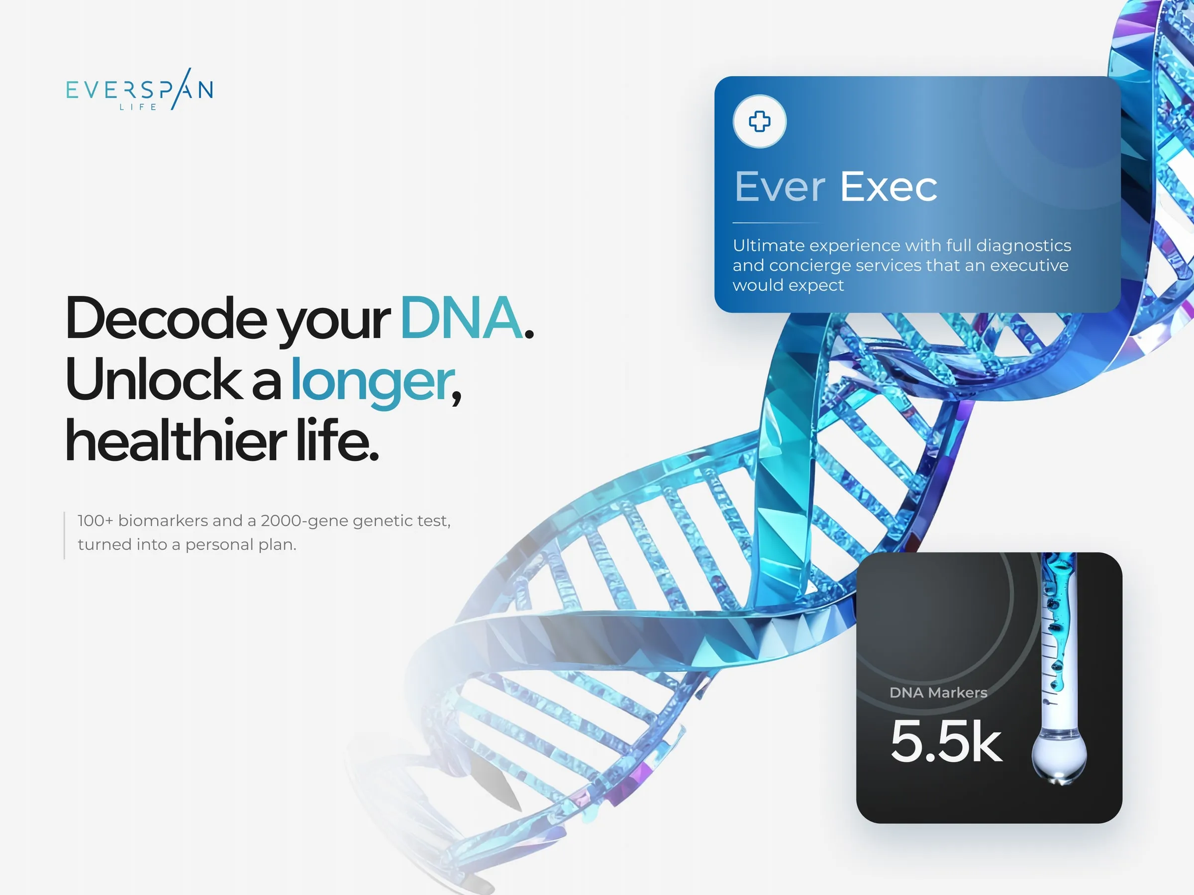 EverSpan Life creative artwork with DNA visuals