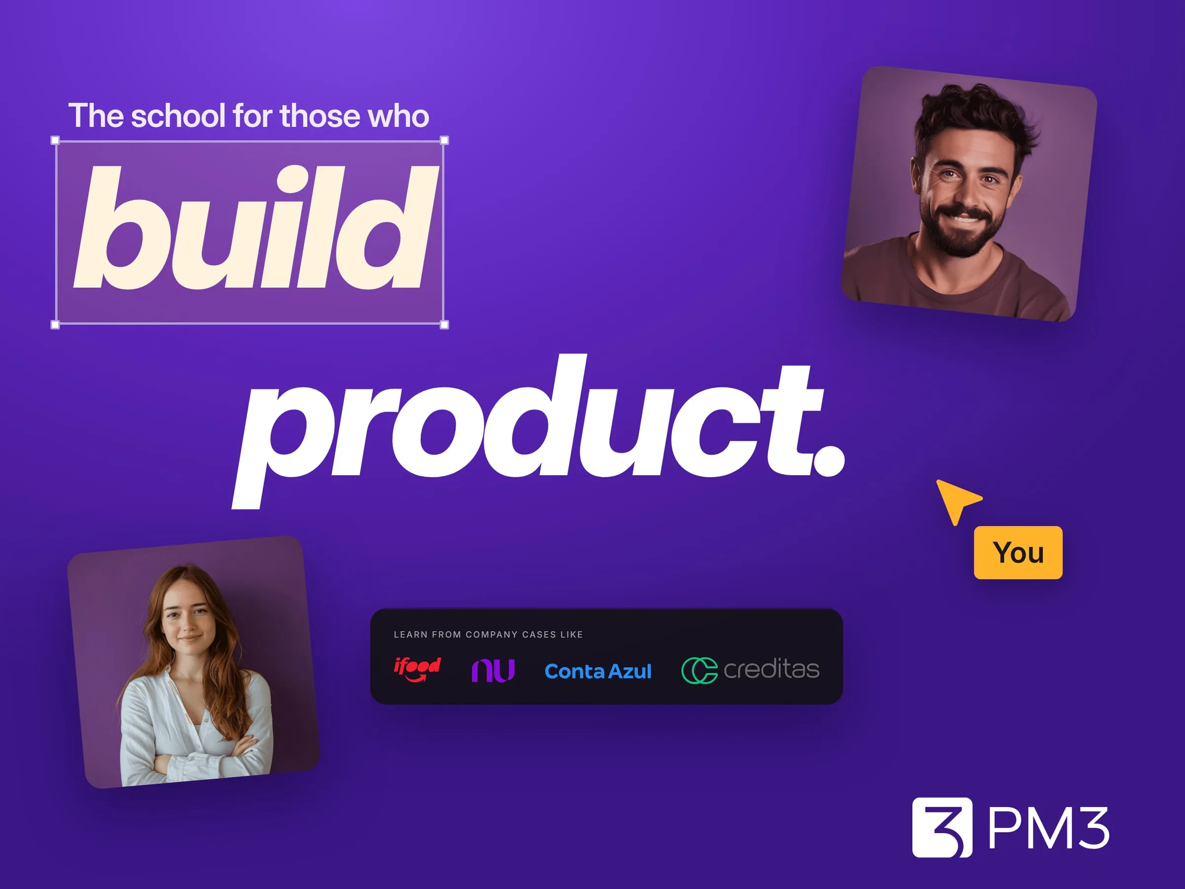 PM3 creative artwork with the "You" cursor
