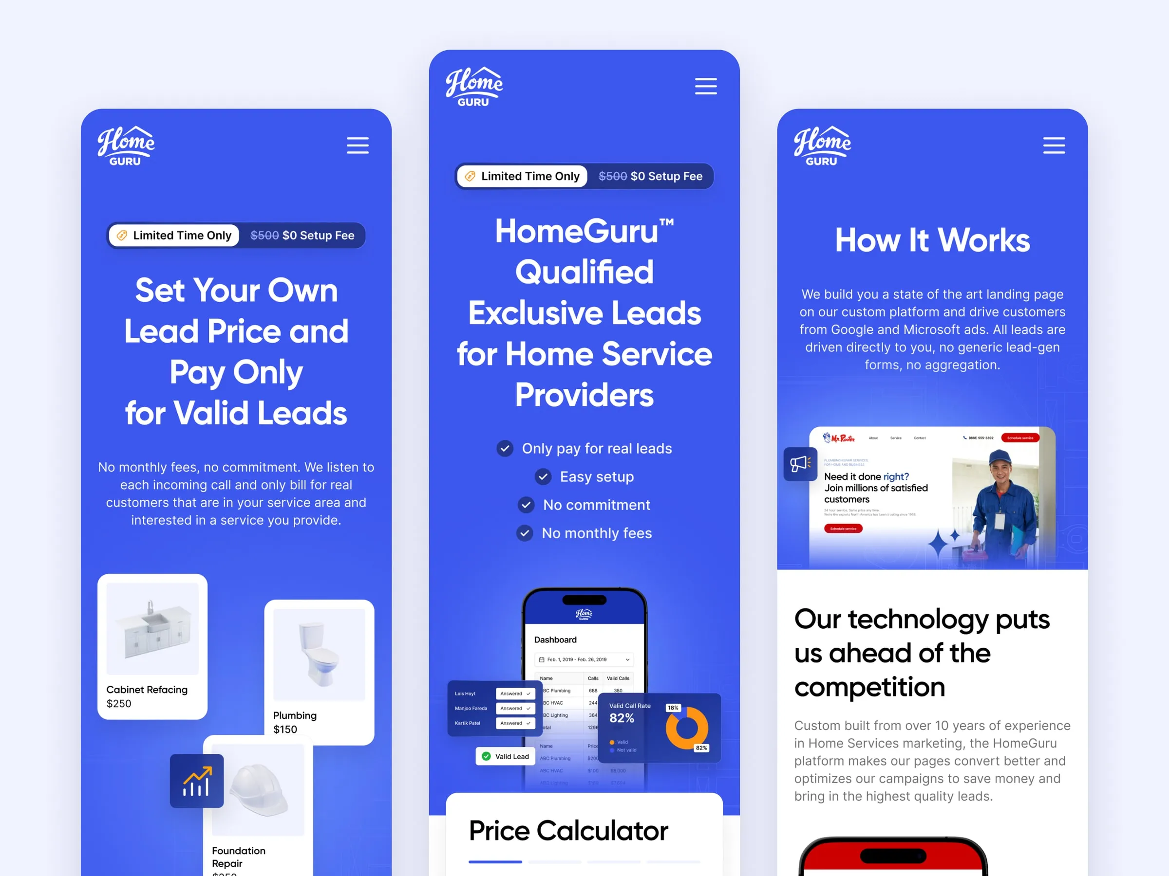 HomeGuru pages on mobile